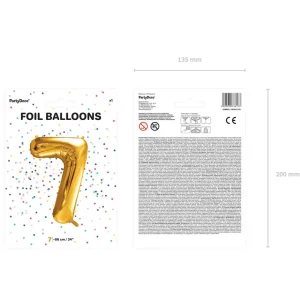 Balon Metal Foliowy Cyfra 