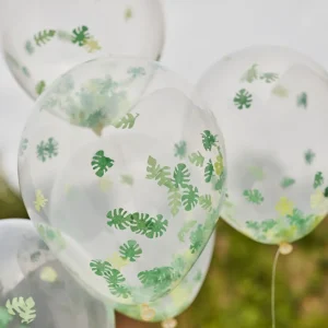 Balony Lets Go Wild Z Confetti 5 Szt. Fi 30,5 Cm
