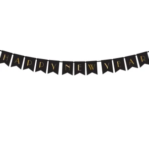 Baner New Year Ze Zlotym Napisem 2,5 M