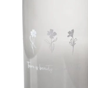 Butelka Emoji Czarna Z Kwiatkami 1,2 L