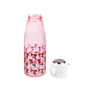 Butelka Melbi Rozowa W Kwiaty 0,7 L