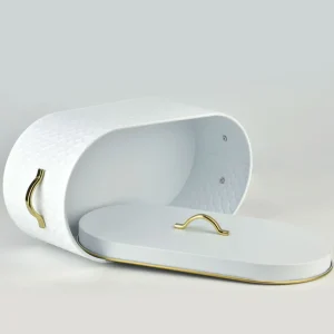 Chlebak Sandy White Ze Zlotymi Elementami 18X34 Cm