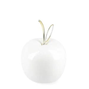 Dekoracja Stojaca Keo Jablko Biale 9X12 Cm