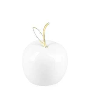 Dekoracja Stojaca Keo Jablko Biale 9X12 Cm
