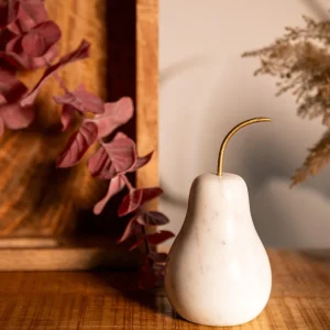 Dekoracja Stojaca Marble Gruszka Marmurowa 7X7X12 Cm