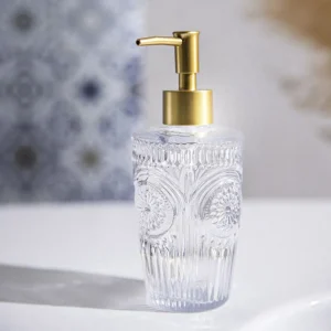 Dozownik Coimbra Szklany Transparentny 8X8X17,8 Cm