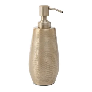 Dozownik Nausa Zloty Z Ozdobnymi Wytloczeniami 6X6X20 Cm