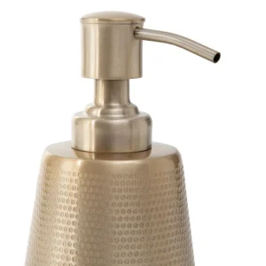 Dozownik Nausa Zloty Z Ozdobnymi Wytloczeniami 6X6X20 Cm