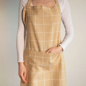 Fartuch Kuchenny Morgan Bezowy W Krate 60X80 Cm