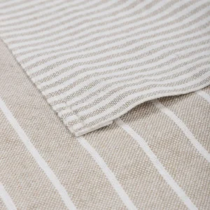 Faruch Kuchenny Makely Bawelniany Bezowy W Paski 60X80 Cm