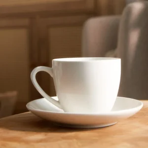 Filizanka Auro Z Podstawka Biala 0,23 L