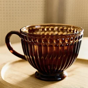 Filizanka Barrel Bursztynowa Ze Zdobieniami 0.36