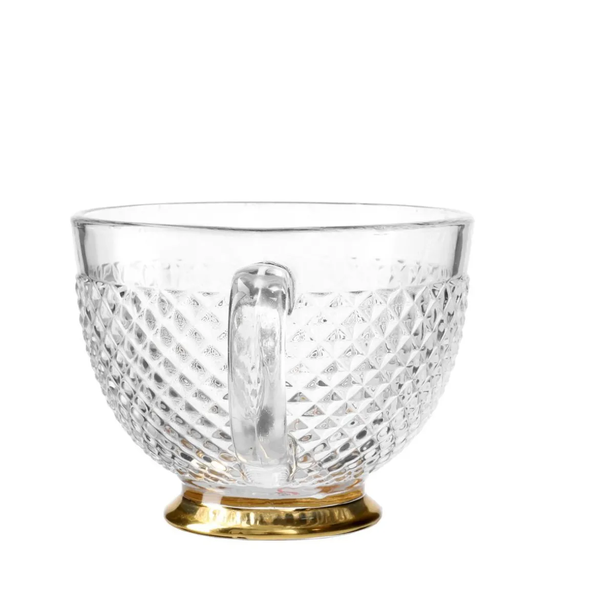 filizanka_barrel_szklana__5.webp Filizanka Barrel Szklana W Kropki Ze Zlota Nozka 0,36 L