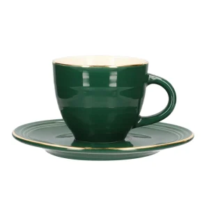 Filizanka Ellie Ze Spodkiem Zielona 0,09 L