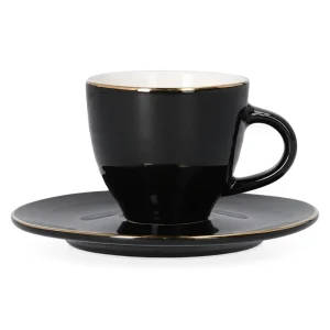 Filizanka Ellie Ze Spodkiem Czarna 0,09 L