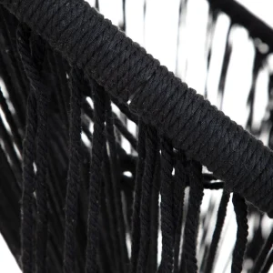 Fotel Acapulco Spirit Makrama Czarna 93X73X85 Cm