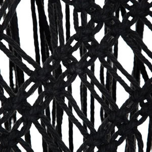 Fotel Acapulco Spirit Makrama Czarna 93X73X85 Cm