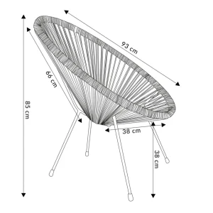 Fotel Acapulco 93X73X85 Cm