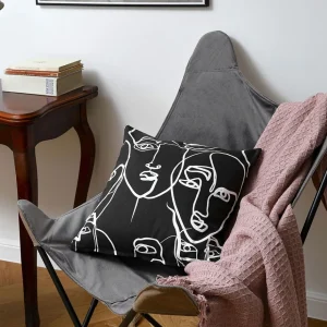 Fotel Butterfly Z Metalowa Rama Welur 70X80X102 Cm