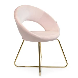 Fotel Jared Welurowy Jasno 73X47X84 Cm