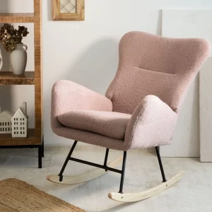 Fotel Lunnie Bujany W Tkaninie Teddy Boucle 67X78X92 Cm