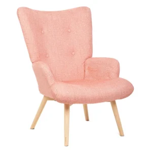 Fotel Moss Pop W Tkaninie Rozowy 72X73X96Cm