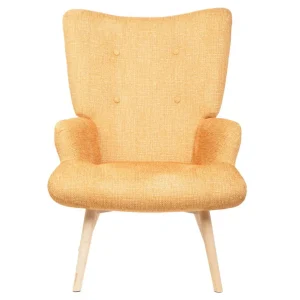 Fotel Moss Pop W Tkaninie Musztardowy 72X73X96Cm