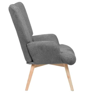 Fotel Moss Pop W Tkaninie Szary 72X73X96Cm