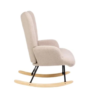 Fotel Moss Teddy Boucle Bujany Bezowy W Tkaninie Teddy Boucle 72X73X92 Cm