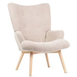 Fotel Moss Teddy Boucle W Tkaninie Teddy