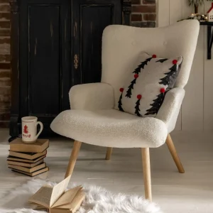 Fotel Moss Teddy Boucle W Tkaninie Teddy