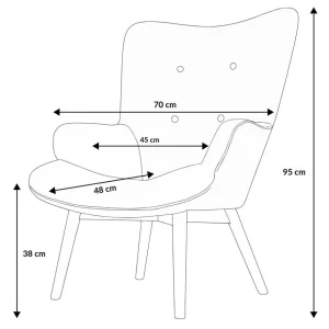 Fotel Moss Teddy Boucle W Tkaninie Teddy