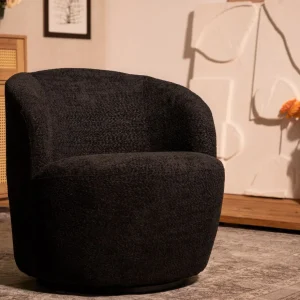 Fotel Svingen Obrotowy Czarny 65.5X77X69Cm