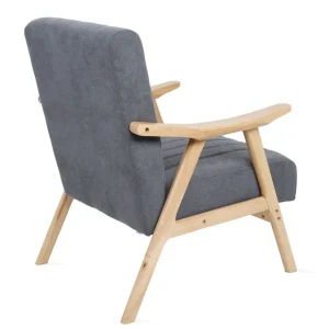 Fotel Terra Ciemno Nogi Jasne Drewno 70X75X87 Cm