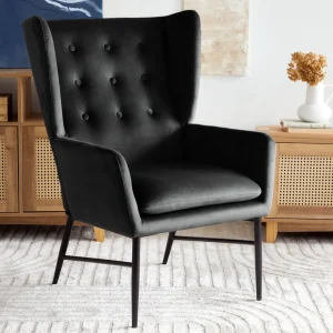 Fotel Vinnande Czarny 97X67X73 Cm