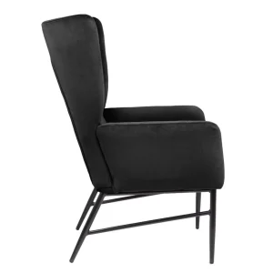 Fotel Vinnande Czarny 97X67X73 Cm