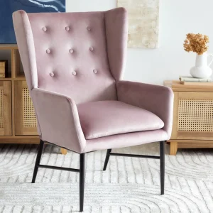 Fotel Vinnande Rozowy 97X67X73 Cm