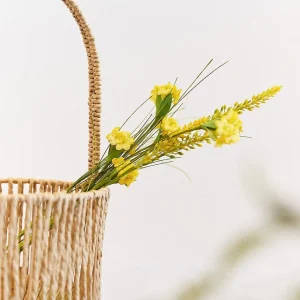 Galazka Sztuczna Meadow Z Malymi Kwiatkami Zolta 53 Cm