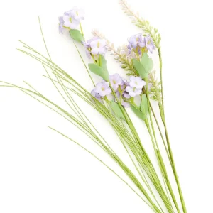 Galazka Sztuczna Meadow Z Malymi Kwiatkami Fioletowa 53 Cm