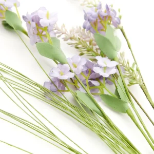 Galazka Sztuczna Meadow Z Malymi Kwiatkami Fioletowa 53 Cm