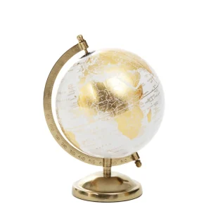 Globus Dekoracyjny Globe Zloty 18X15X25 Cm
