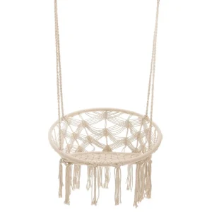 Hustawka Circle Doira Makrama Bezowa 82X60X115-138 Cm