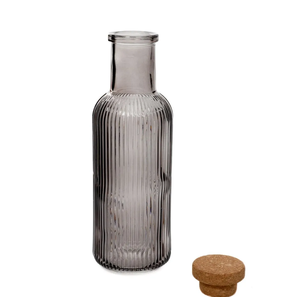 karafka_natia_ryflowana_z_4.webp Karafka Natia Ryflowana Z Korkiem Szara 1 L