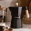 Kawiarka Mia Mokka Czarna Z Drewnianym Uchwytem 6 Cup