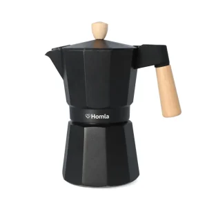 Kawiarka Mia Mokka Czarna Z Drewnianym Uchwytem 6 Cup