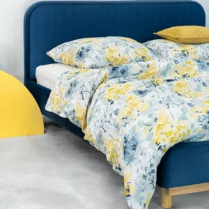 Łóżko Karalius Welurowe Granatowe 140X200 Cm