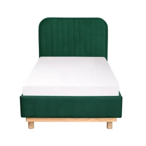 Łóżko Karalius Welurowe Zielone 90X200 Cm