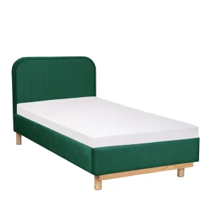 Łóżko Karalius Welurowe Zielone 90X200 Cm