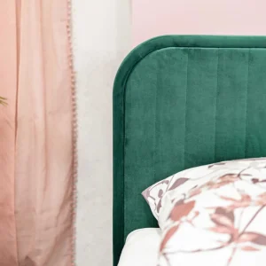Łóżko Karalius Welurowe Zielone 90X200 Cm