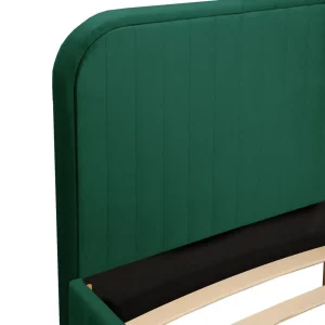 Łóżko Karalius Welurowe Zielone 90X200 Cm
